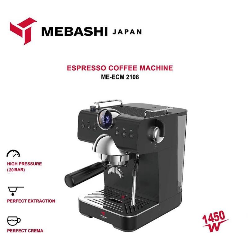 اسپرسو ساز خانگی ۱.۵ لیتری مباشی مدل ME-ECM2108